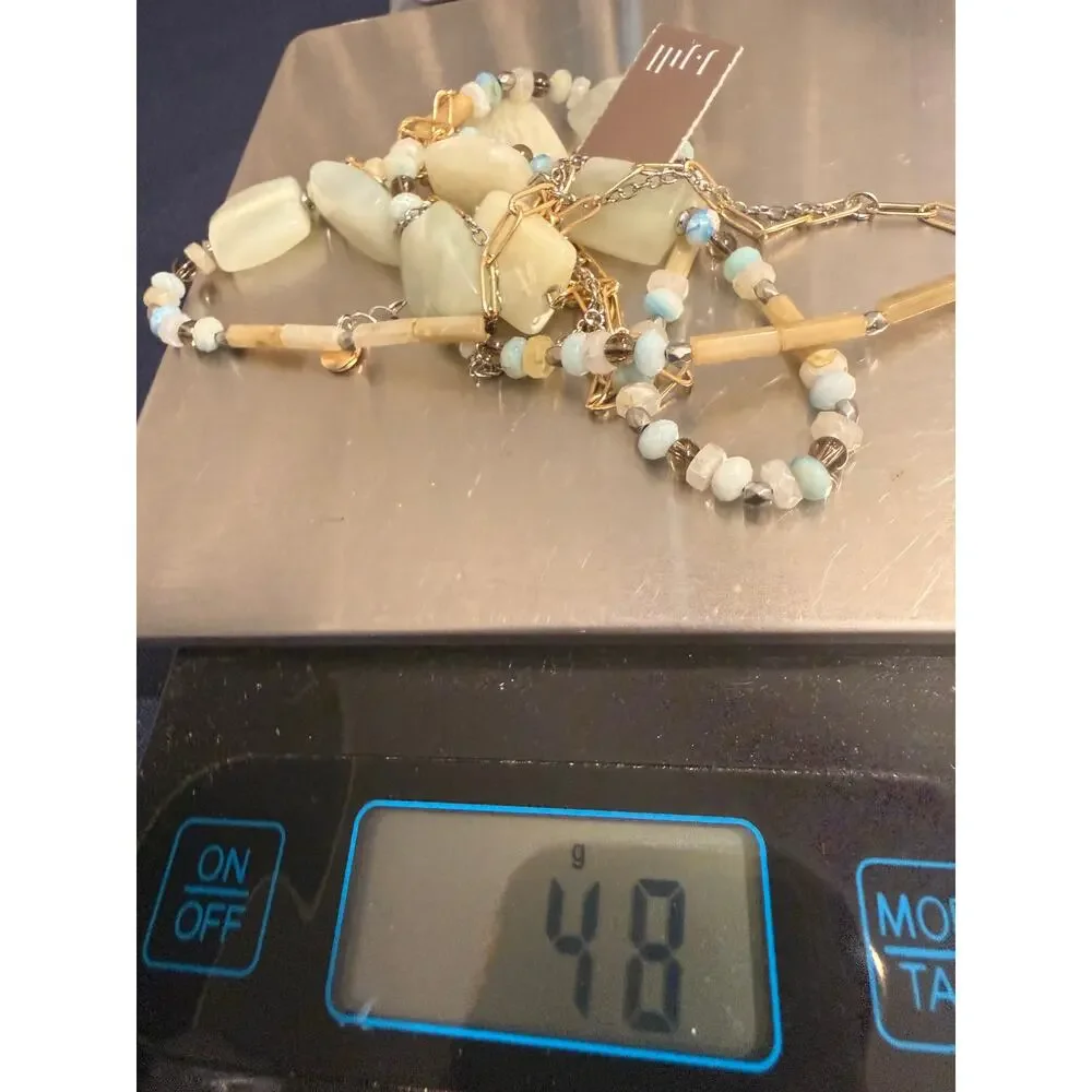 J. Jill Genuine Stone Necklace NWT Semi Precious Gemstone Boho